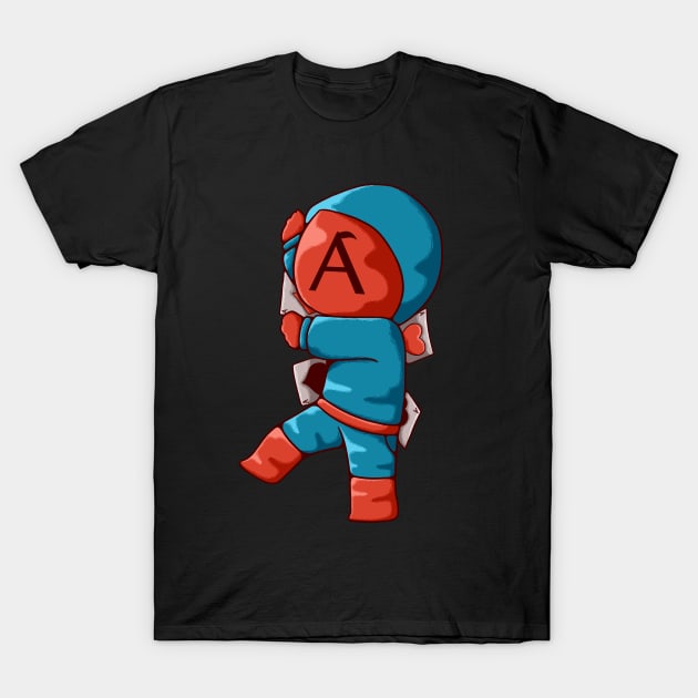 Ace playing cards T-Shirt by rikiumart21